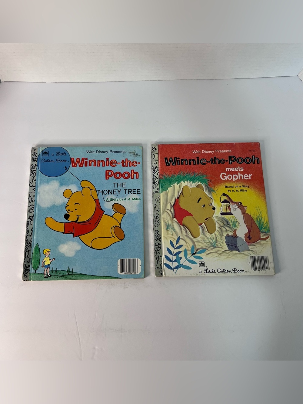 Set of 2 1965 Winnie The Pooh First Golden Books